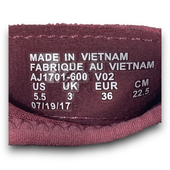 Nike Air Force 1 Ultraforce Mid Sneakers AJ1701-600 Shoes Vintage Wine Women 5.5 - Picture 9 of 9